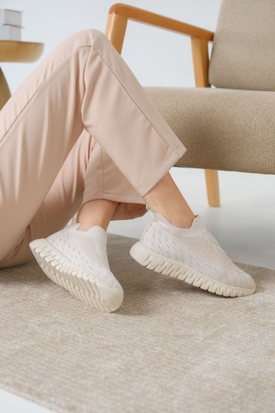 Bej Marvin Ortopedik Sneaker Spor Ayakkabı