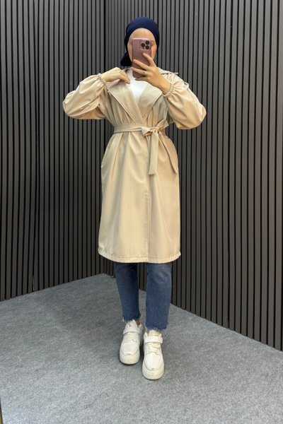 Cream Belinay Trench Coat