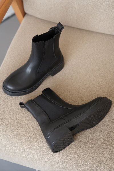 Siyah Soğuk Geçirmez Kışlık Bot & Bootie