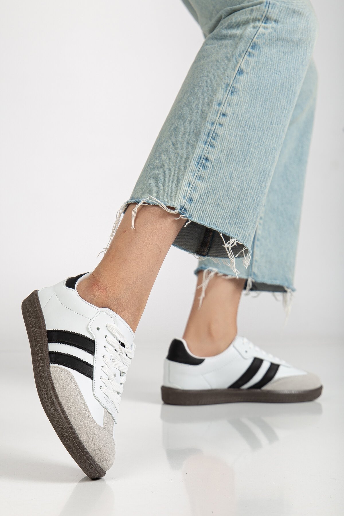 Beyaz Sanbo Ortopedik Sneaker Spor Ayakkabı - Daxtors