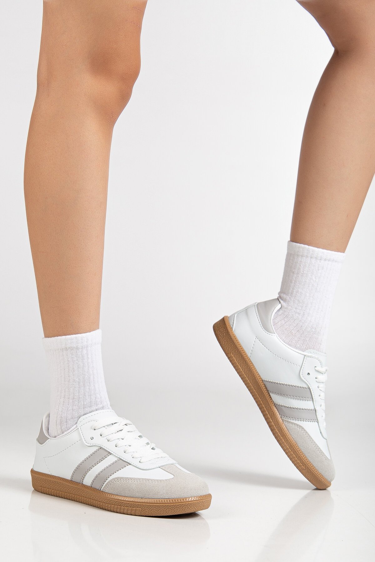 Füme Sanbo Ortopedik Sneaker Spor Ayakkabı - Daxtors