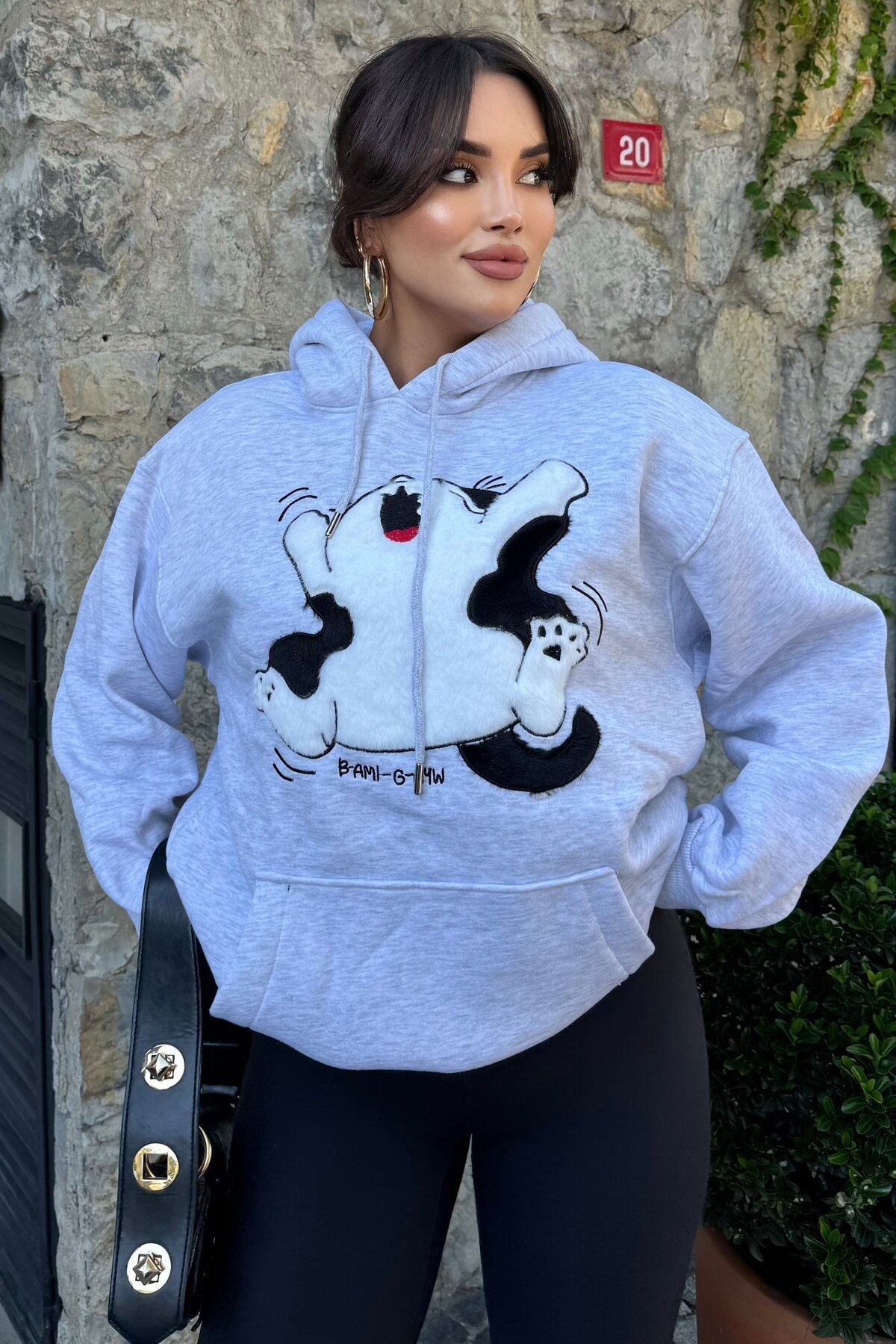 Gri İplik Şardonlu Sweatshirt - Baby Xclub