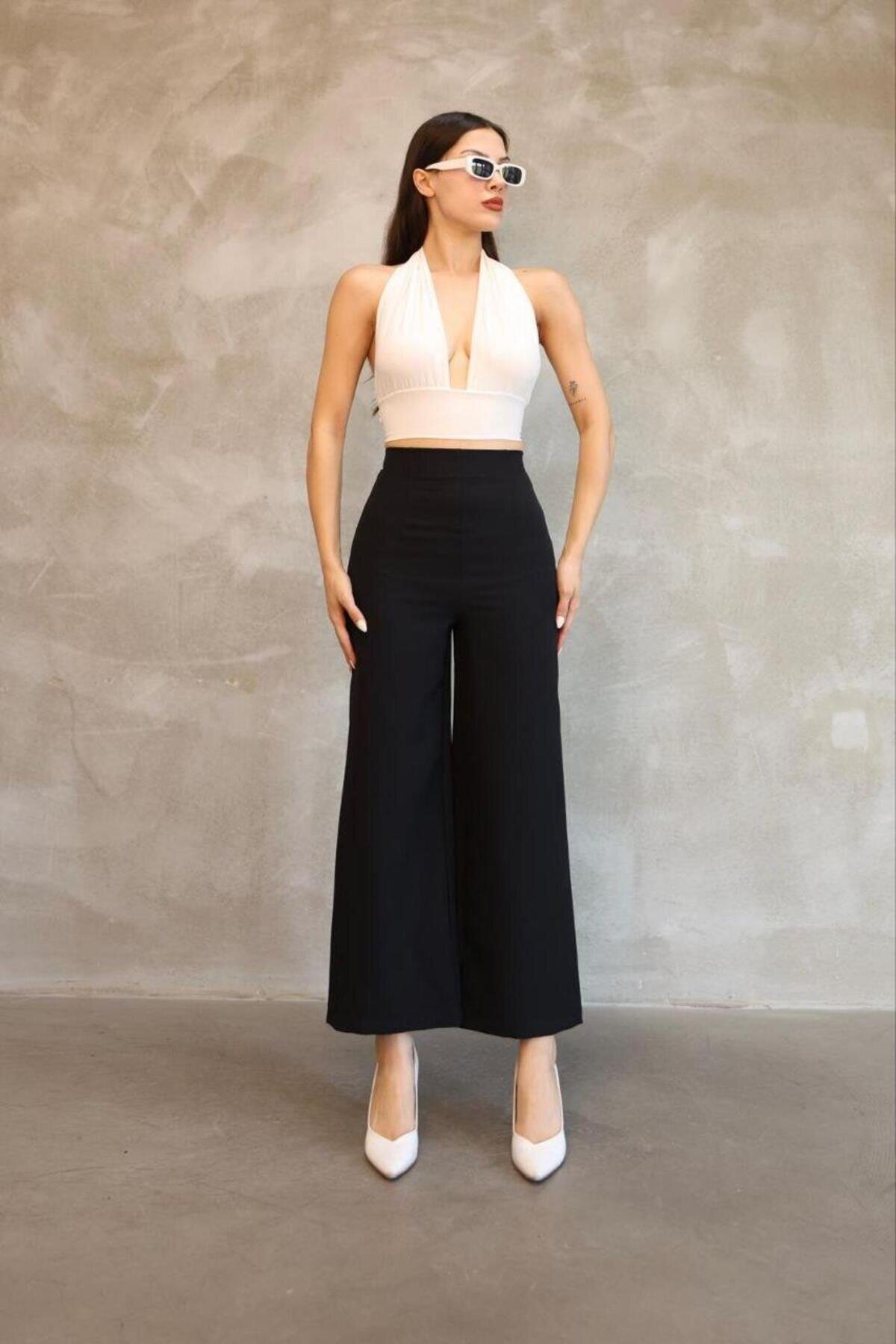 Siyah Mango Model Pantolon - RAWEA FASHİON