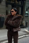 Coffee Brown Premium Fur Jacket