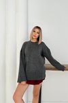 Antrasit Oversize Basic Kazak
