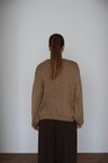 Bej Oversize Örme Kazak