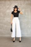 Beyaz Mango Model Pantolon