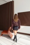 Bordo Bomber Deri Ceket