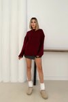 Bordo Oversize Basic Kazak