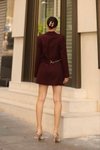 Bordo Zincirli Ceket