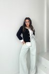 Buz Mavisi Zr Model Palazzo Jean Pantolon