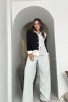 Buz Mavisi Zr Model Palazzo Jean Pantolon