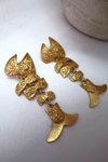 Gold Balık Küpe