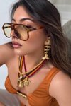 Gold Balık Küpe