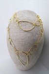Gold Halka Sarmal Kolye
