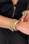 Gold Taşlı Sıralı Bileklik