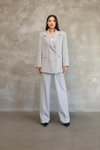 Grey Premium Polyviscose Jacket and Trousers Two-Piece Set