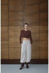 Kahve Tokalı Premium Crop Bluz