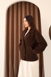 Kahverengi Kısa Kaşe Ceket