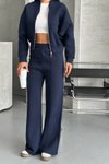 Lacivert Oversize Sweat Pantolon Eşofman Takım