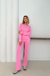 Pembe Bisiklet Yaka Modal Kumaş Basic İkili Takım
