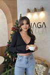 Siyah Kruvaze Yaka Dalgıç Kumaş Basic Crop Bluz