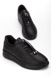 Siyah Ortopedik Sneaker Spor Ayakkabı