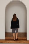 Siyah Oversize Örme Kazak