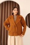Orange Short Melton Jacket