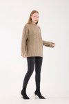 Vizon Selanik Örgü Oversize Triko Uzun Kazak