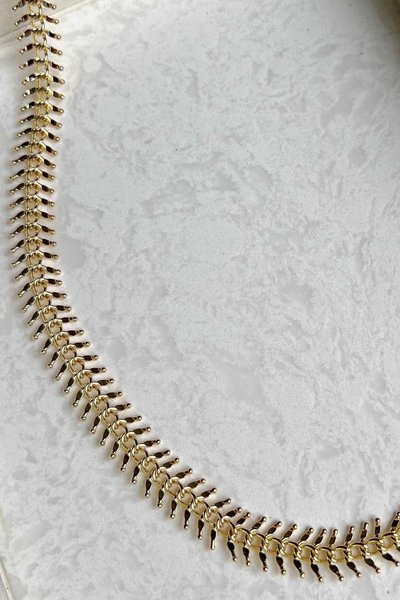Gold Kılçıklı Kolye