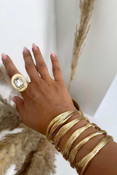 Gold Nova Kıvrımı Bileklik