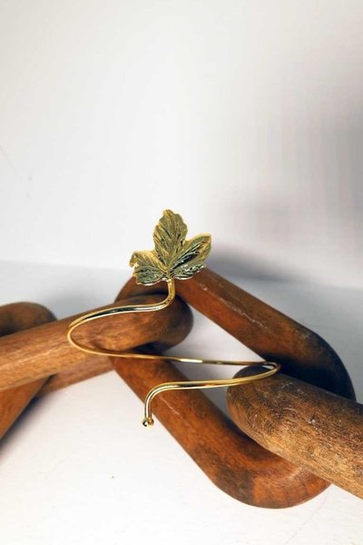 Gold Zeytin Dalı Bileklik