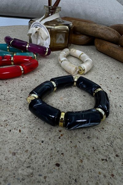 سوار فضة أسود