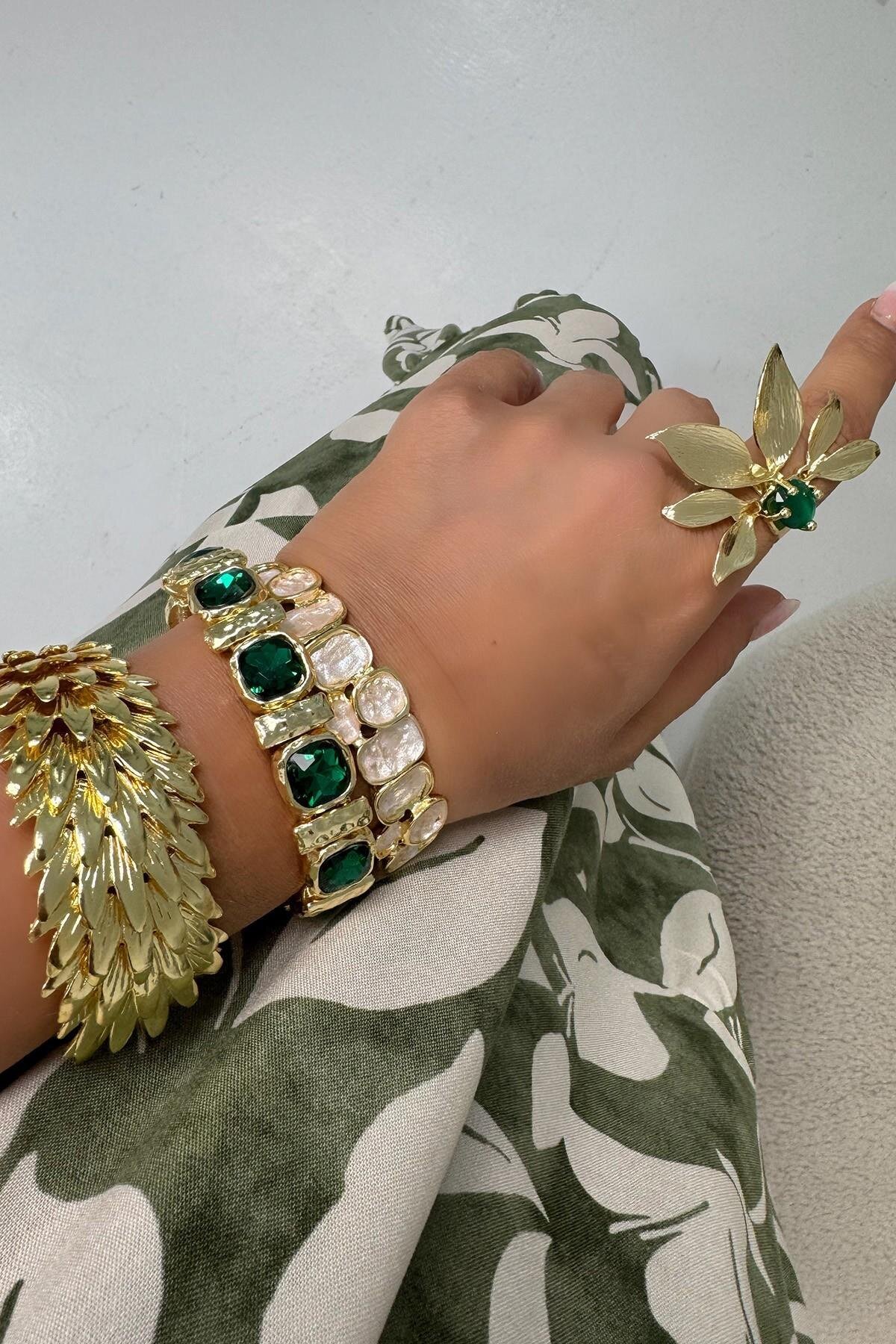 سوار الملكة الأخضر - Byp Atelier